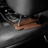 A multi-functional car phone stand with double hooks on the car seat back, hidden storage and storage, and a split car hanger details Picture